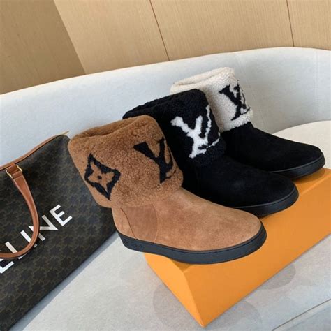 louis vuitton slipper boots|Louis Vuitton winter slippers.